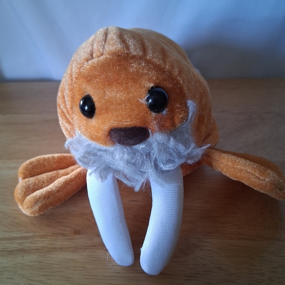Plush Walrus Stuffed Animal Toy - Orange - Picture 3 of 6